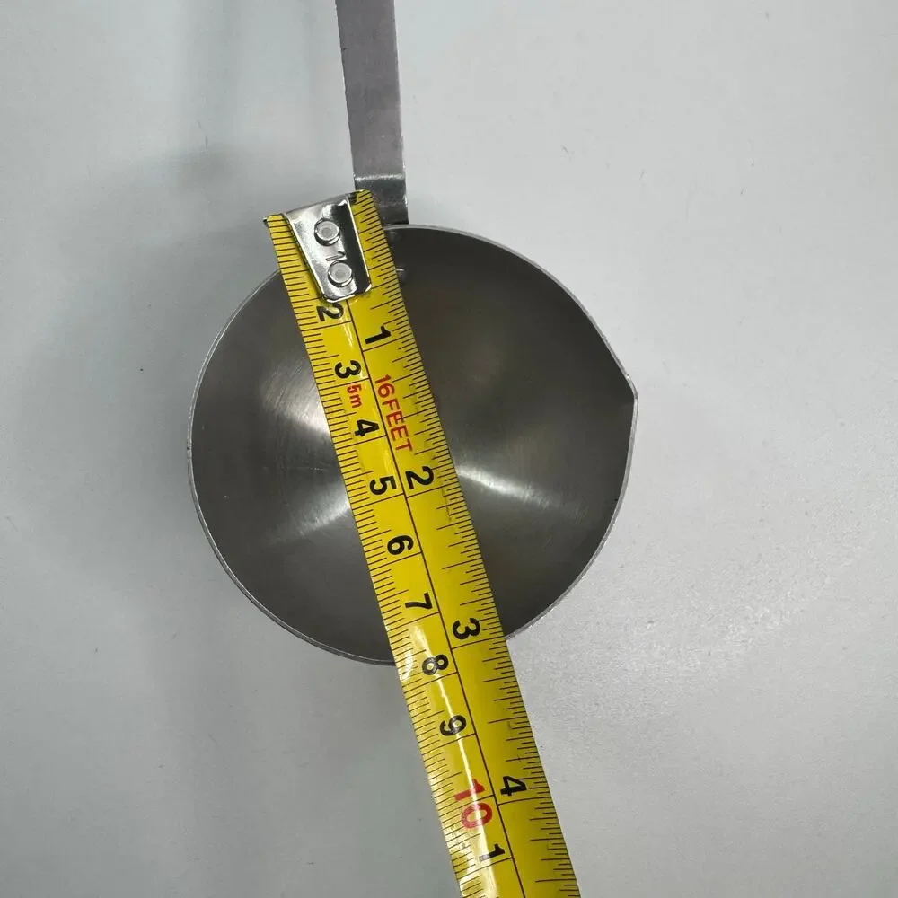 Flat VTG Flint Arrowhead Ladle Stainless Riveted Black Composite Handle USA